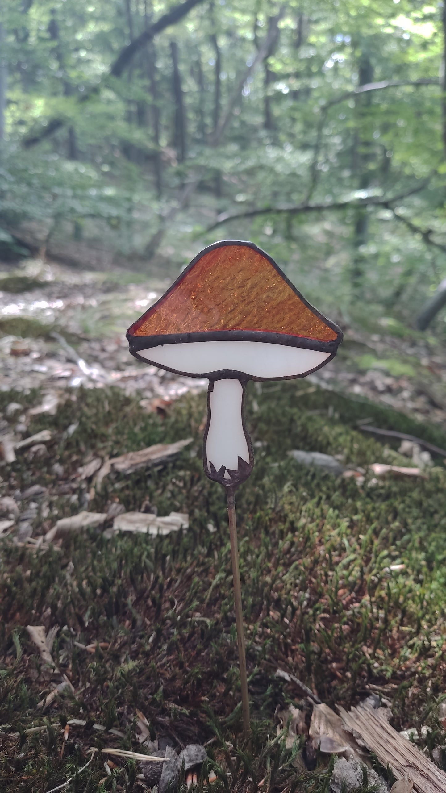 Mushroom plant ornament